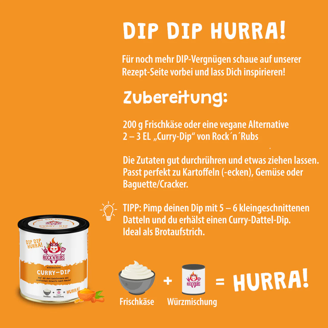 Rock´N´Rubs|Curry Dip 140g