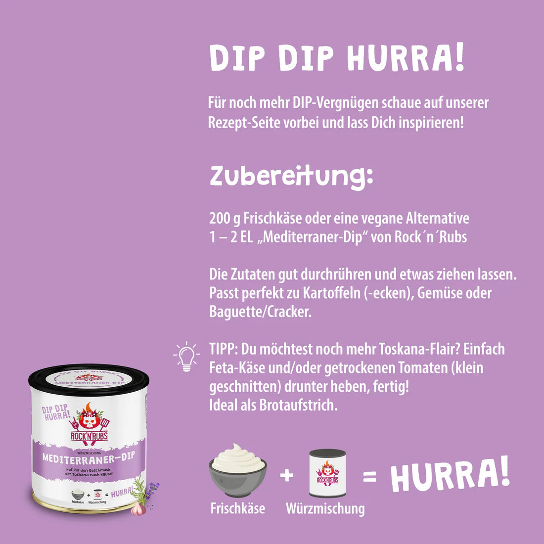 Rock´N´Rubs|Mediterraner Dip 140g