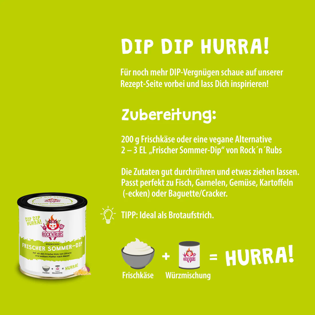 Rock´N´Rubs|Frischer Sommer Dip 170g