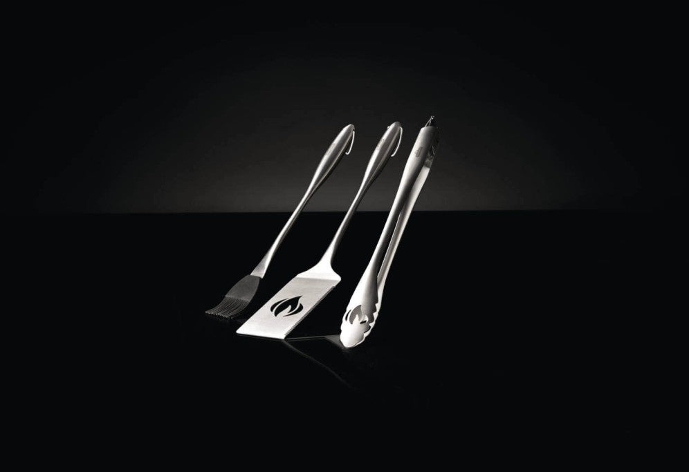 NAPOLEON 3 teiliges Grillbesteckset Edelstahl