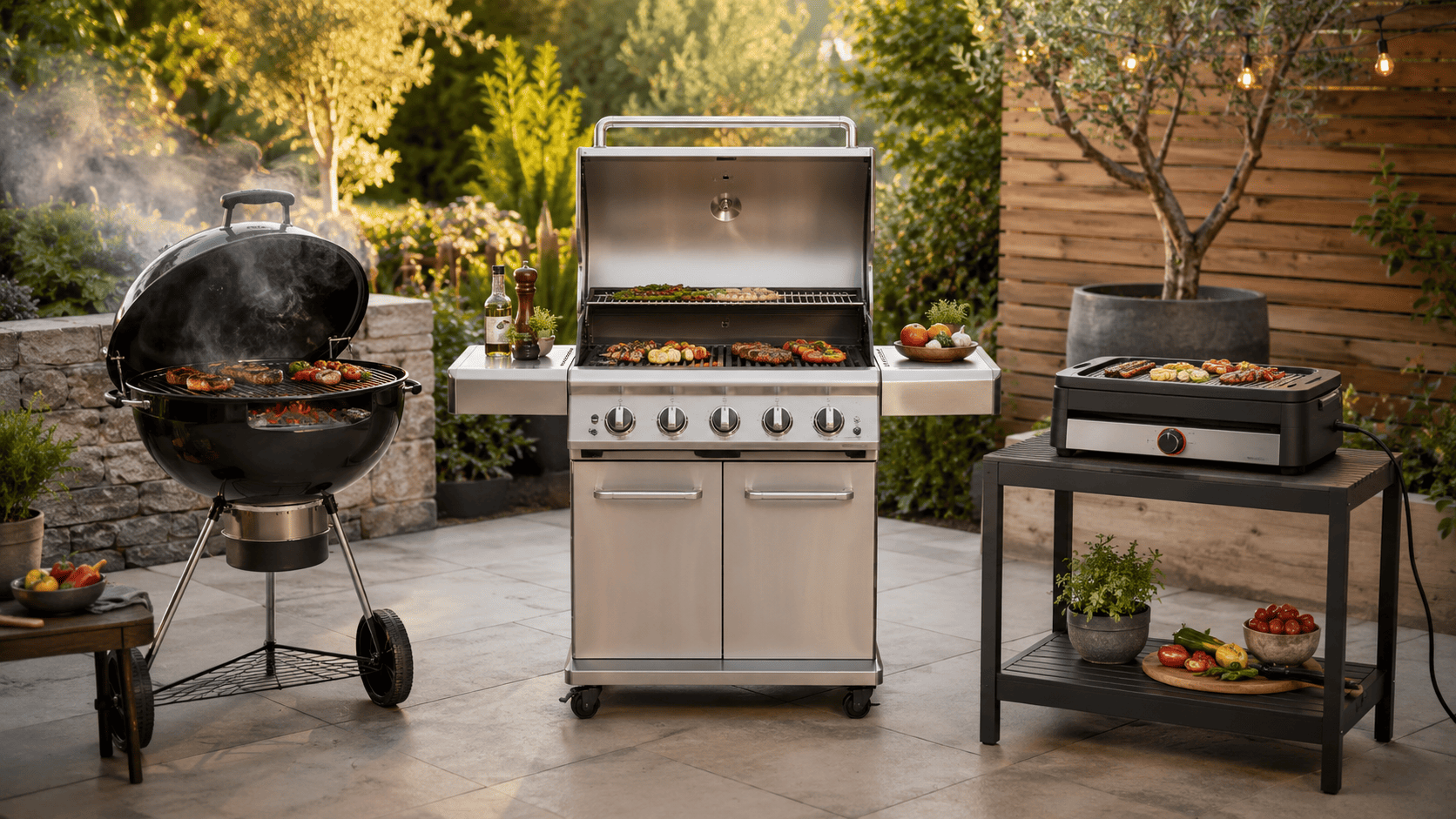 Holzkohlegrill, Gasgrill oder Elektrogrill: Der große Vergleich