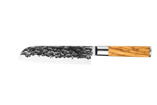 FORGED OLIVE|Santoku Messer 18cm Forged