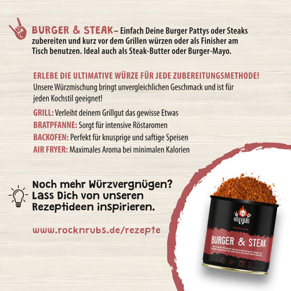 Rock´N´Rubs|Burger & Steak 150g