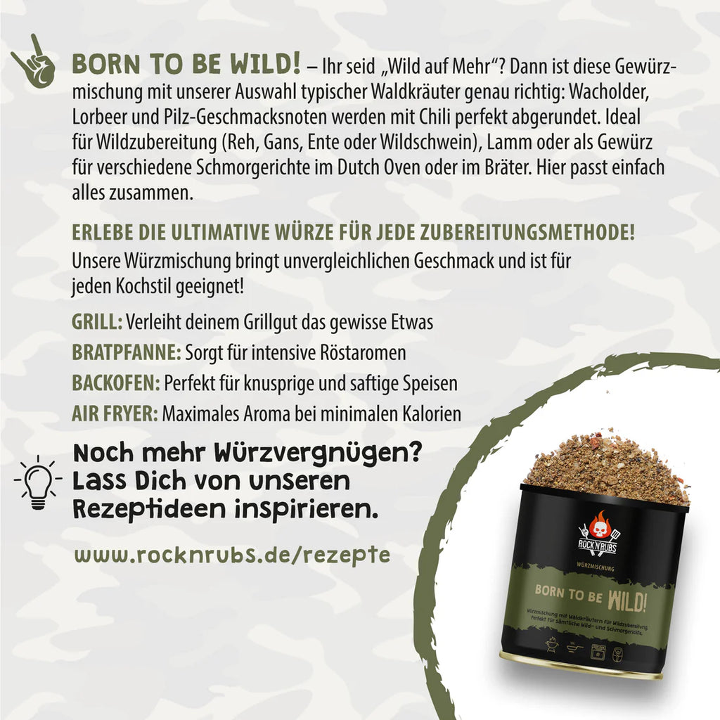Rock´N´Rubs|Born to be wild 190g