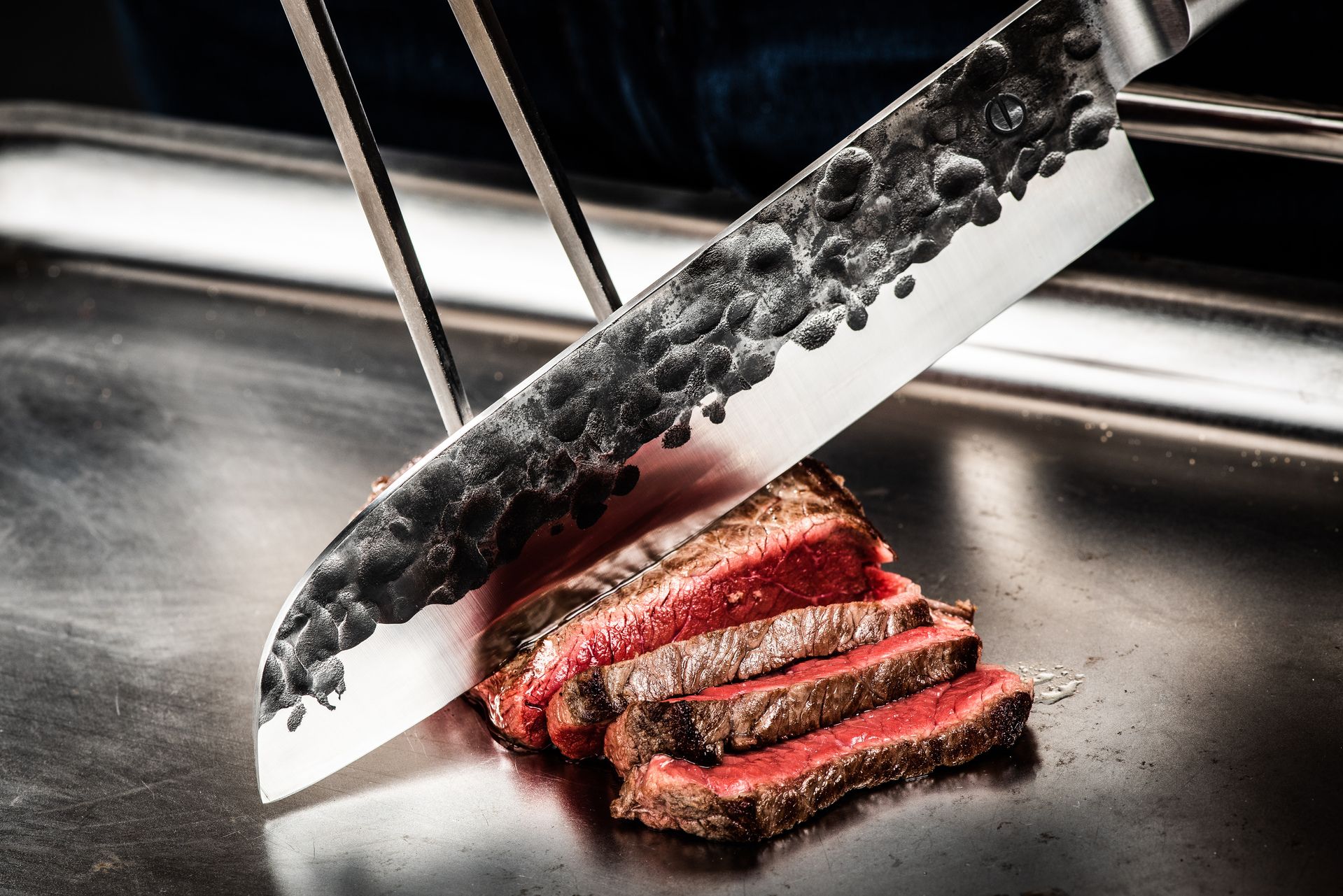 FORGED OLIVE|Santoku Messer 18cm Forged