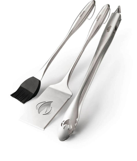 NAPOLEON 3 teiliges Grillbesteckset Edelstahl