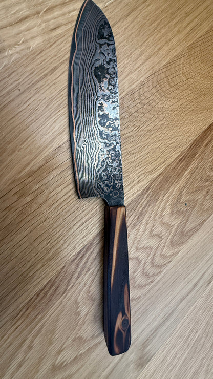 Santoku Kupfer-Damsat Messer