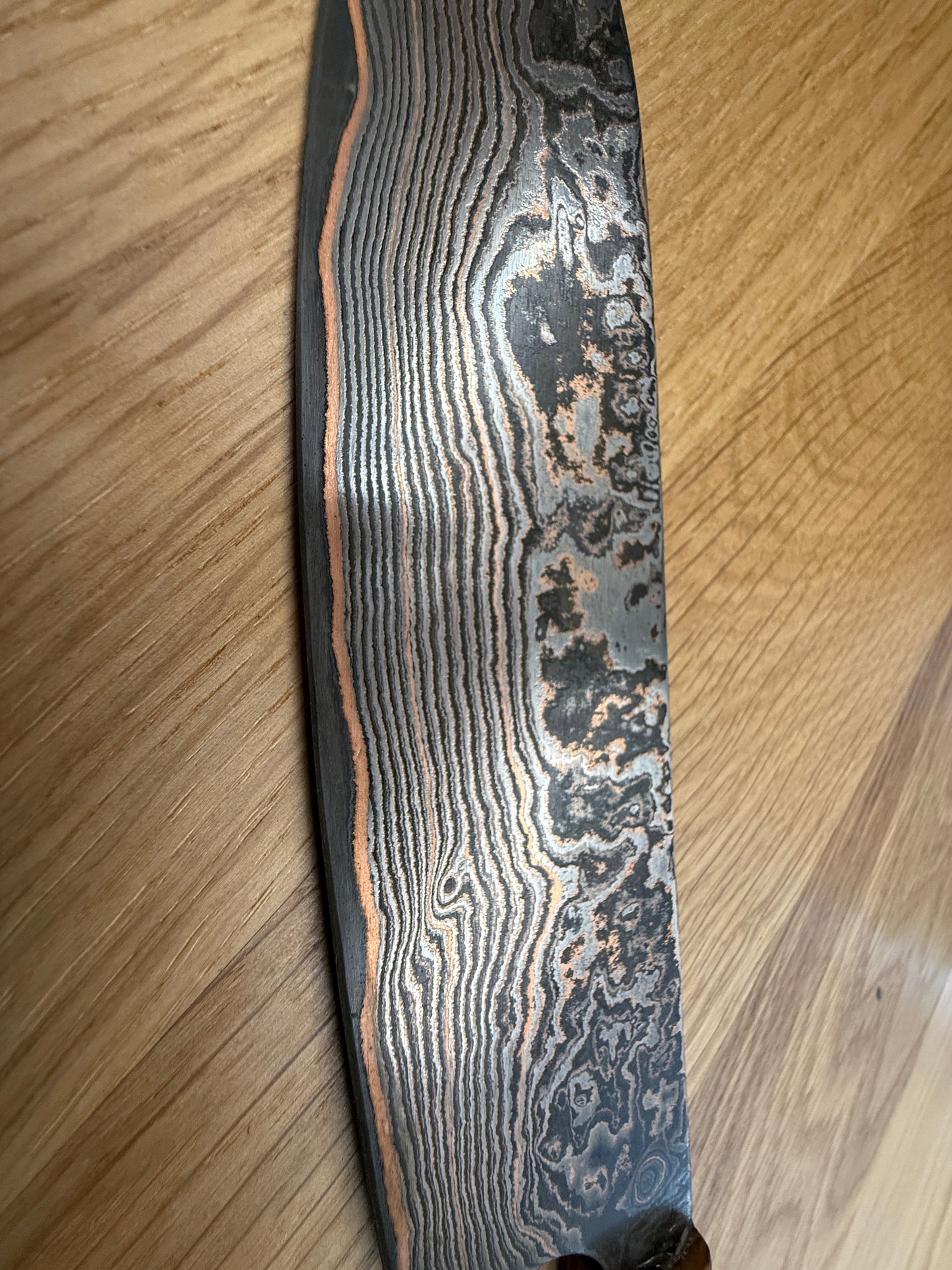 Santoku Kupfer-Damsat Messer