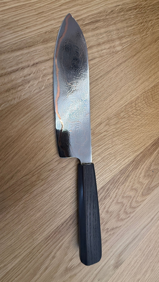 Santoku Kupfer-Damsat Messer Shiny