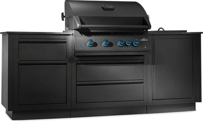 Napoleon OASIS™ 105 Outdoor-Küche, 32-Zoll-Einbaugrill der 700er-Serie, mattschwarz