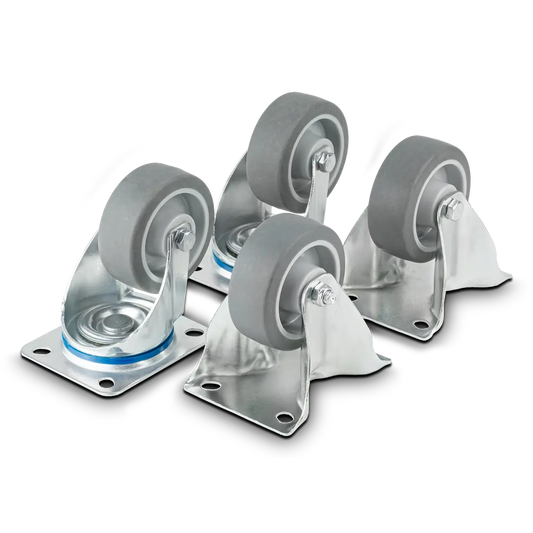 FLARE Rollenset Ø 80 mm f. Klemmleiste Flare Grill