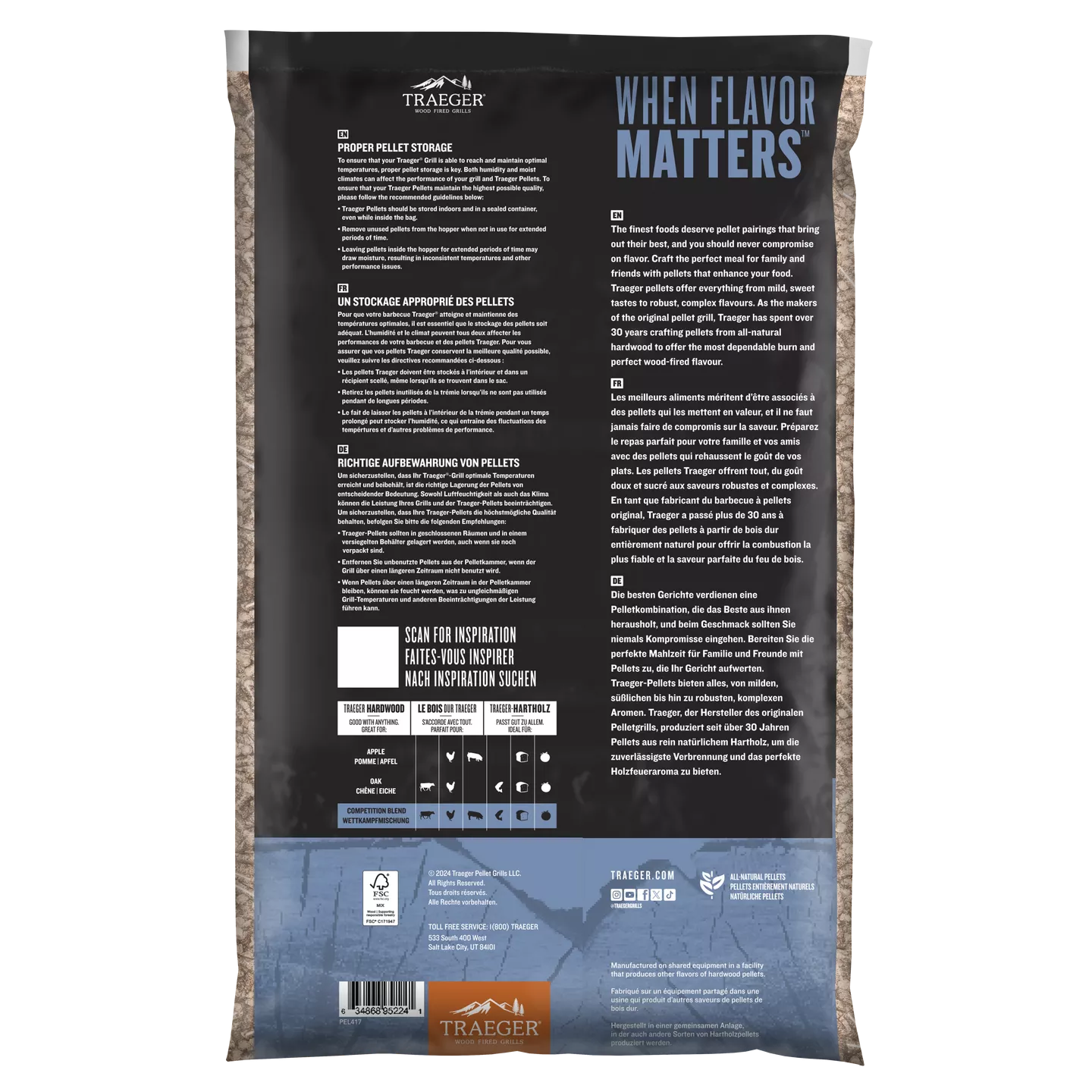TRAEGER Competition Blend Holzpellets FSC® Traeger